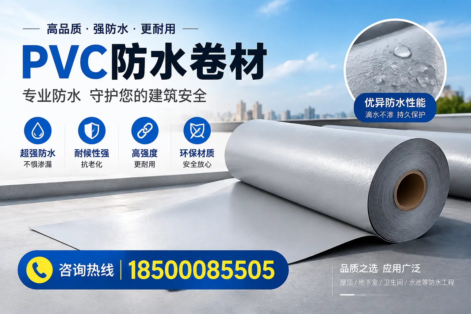 湘潭地区pvc防水卷材的市场现状与发展趋势